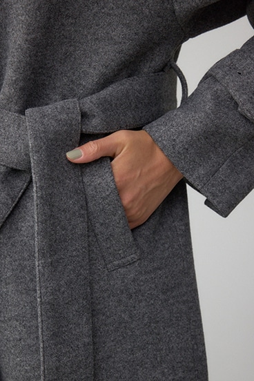 B-HEAT スタンドカラージップロングコート 詳細画像