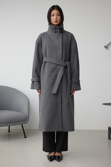 B-HEAT スタンドカラージップロングコート 詳細画像