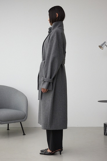 B-HEAT スタンドカラージップロングコート 詳細画像