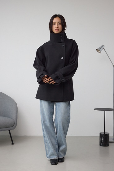 B-HEATスタンドカラーミドルコート 詳細画像