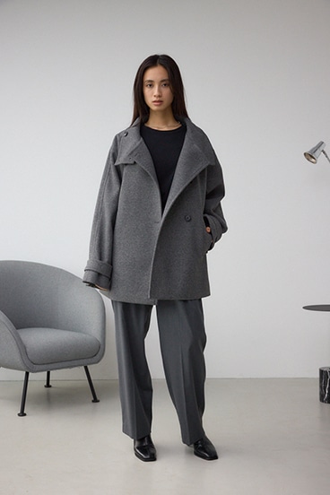 B-HEATスタンドカラーミドルコート 詳細画像