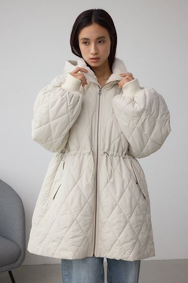 キルティング中綿ミドルコート 詳細画像