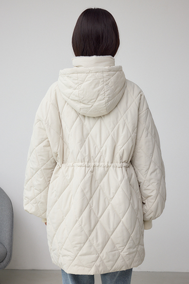 キルティング中綿ミドルコート 詳細画像