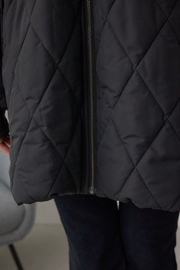 キルティング中綿ミドルコート 詳細画像