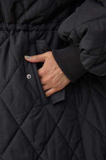 キルティング中綿ミドルコート 詳細画像