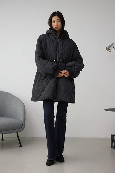 キルティング中綿ミドルコート 詳細画像