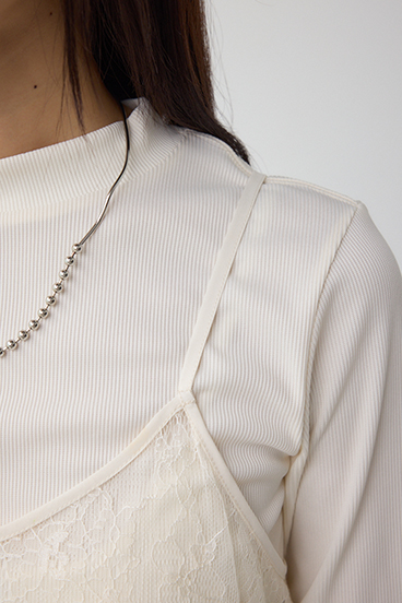 インナーSET ドロストレースキャミソールトップス 詳細画像