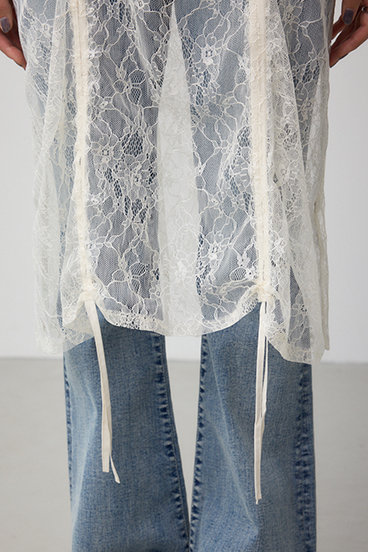 インナーSET ドロストレースキャミソールトップス 詳細画像