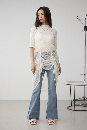 インナーSET ドロストレースキャミソールトップス 詳細画像