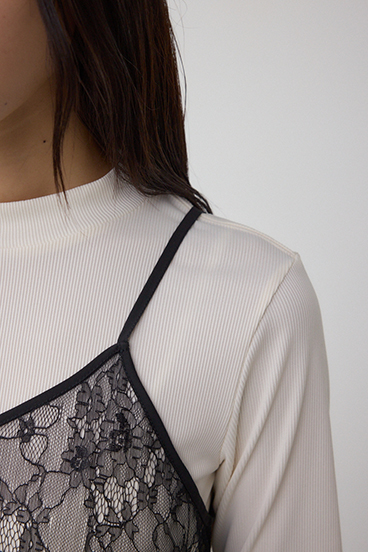 インナーSET ドロストレースキャミソールトップス 詳細画像