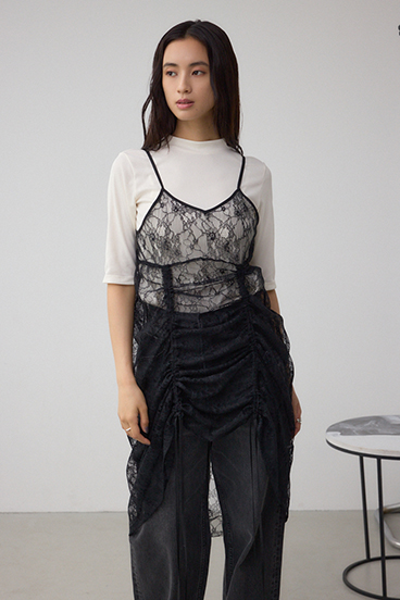 インナーSET ドロストレースキャミソールトップス 詳細画像