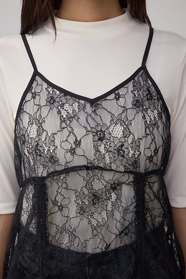 インナーSET ドロストレースキャミソールトップス 詳細画像