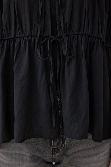 フロントリボン長袖シャツカーディガン 詳細画像