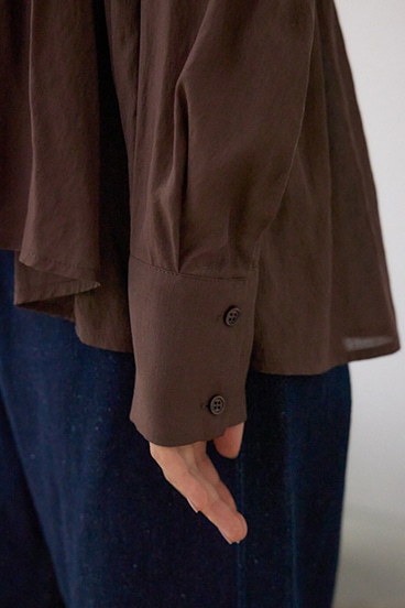 フロントリボン長袖シャツカーディガン 詳細画像