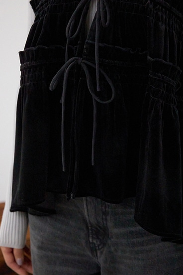 ベロアリボンベスト 詳細画像