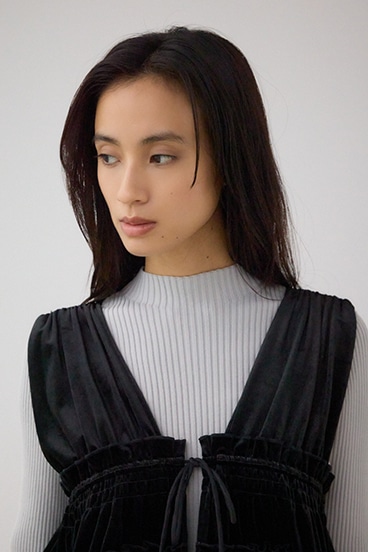 ベロアリボンベスト