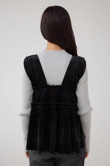 ベロアリボンベスト 詳細画像