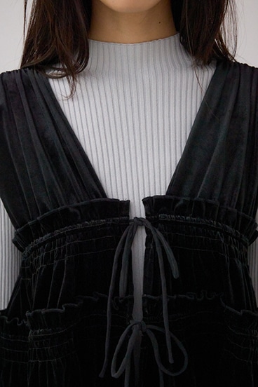 ベロアリボンベスト 詳細画像