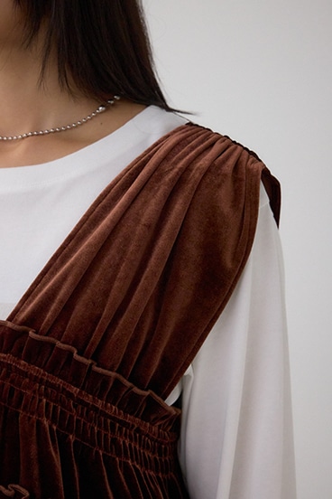 ベロアリボンベスト 詳細画像