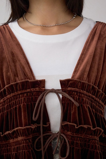 ベロアリボンベスト 詳細画像