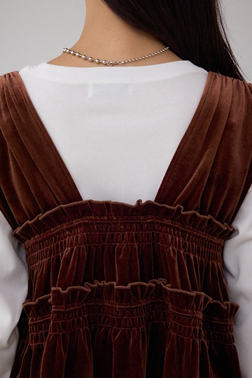 ベロアリボンベスト 詳細画像