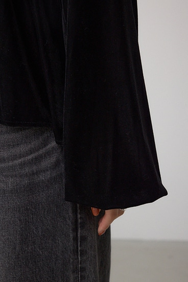 ベロアリボンブラウス 詳細画像