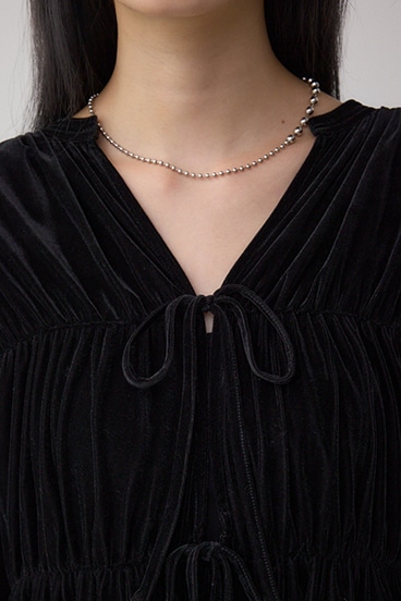 ベロアリボンブラウス 詳細画像