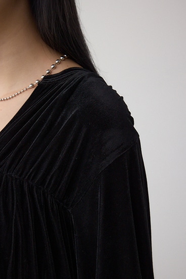 ベロアリボンブラウス 詳細画像