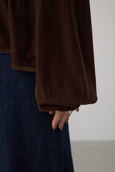 ベロアリボンブラウス 詳細画像