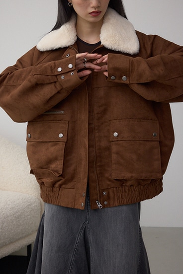 2WAY フェイクスエードブルゾン