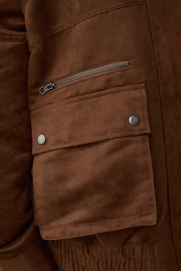 2WAY フェイクスエードブルゾン 詳細画像