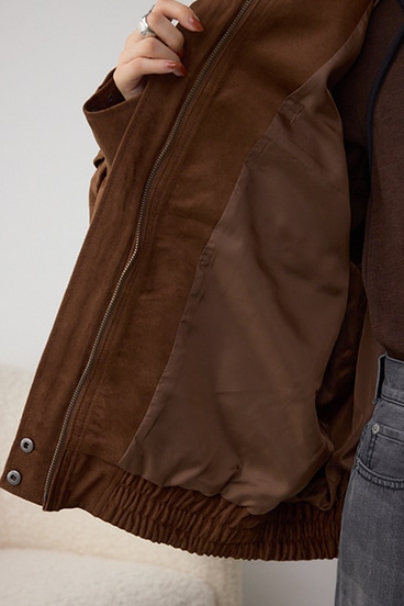 2WAY フェイクスエードブルゾン 詳細画像