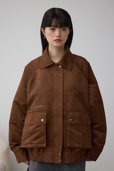 2WAY フェイクスエードブルゾン 詳細画像