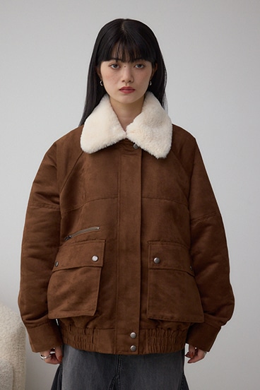 2WAY フェイクスエードブルゾン 詳細画像