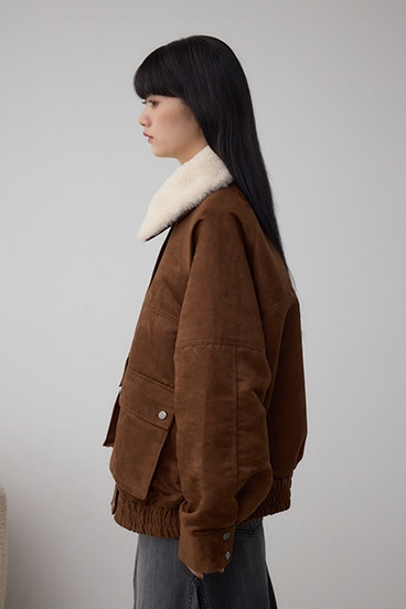 2WAY フェイクスエードブルゾン 詳細画像