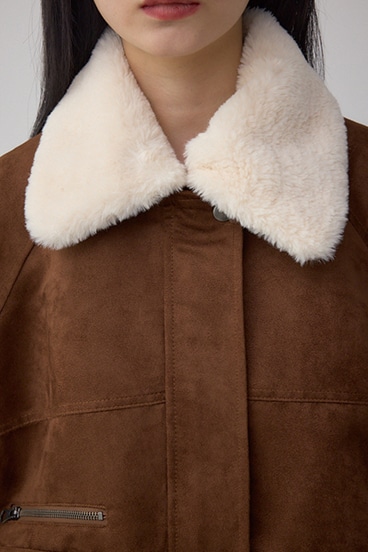 2WAY フェイクスエードブルゾン 詳細画像