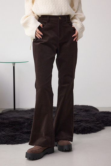 コーデュロイフレアパンツ
