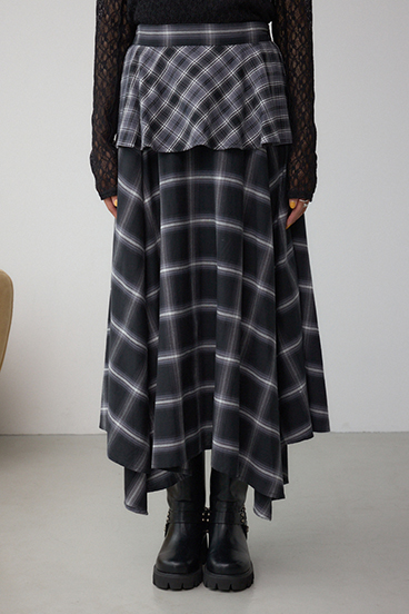 イレヘムチェックスカート 詳細画像