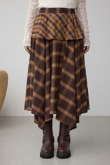イレヘムチェックスカート 詳細画像