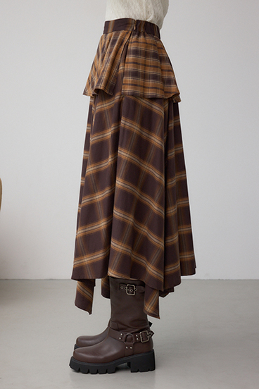 イレヘムチェックスカート 詳細画像