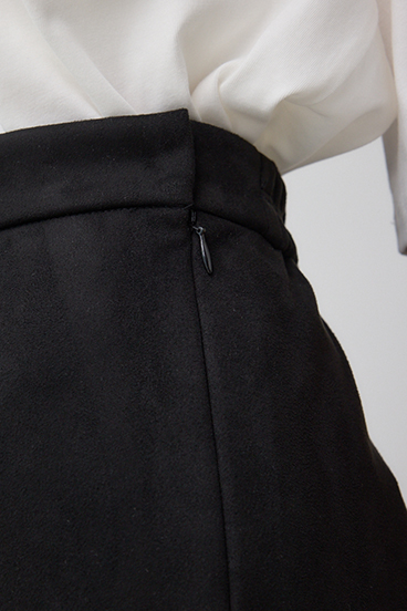 フェイクスエード/フェイクレザータイトスカート 詳細画像