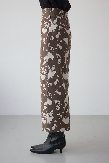 カウ柄ジャガードタイトスカート 詳細画像