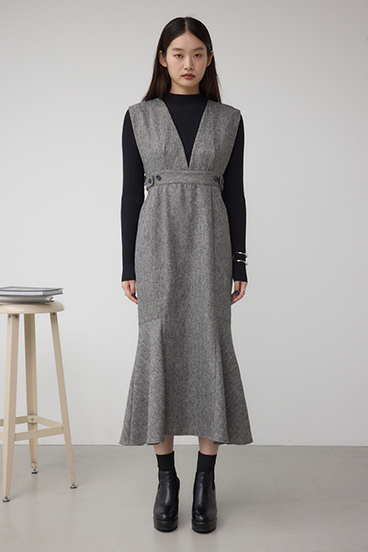 カットアウトマーメーイドジャンパースカート 詳細画像