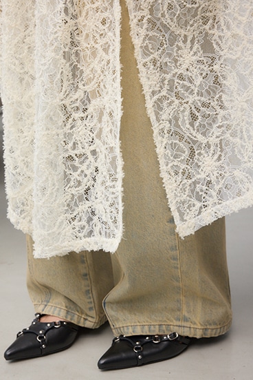 アシンメトリーレイヤードレースキャミワンピース 詳細画像