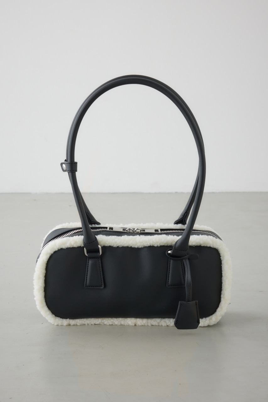 フェイクムートンスクエアトートバッグ