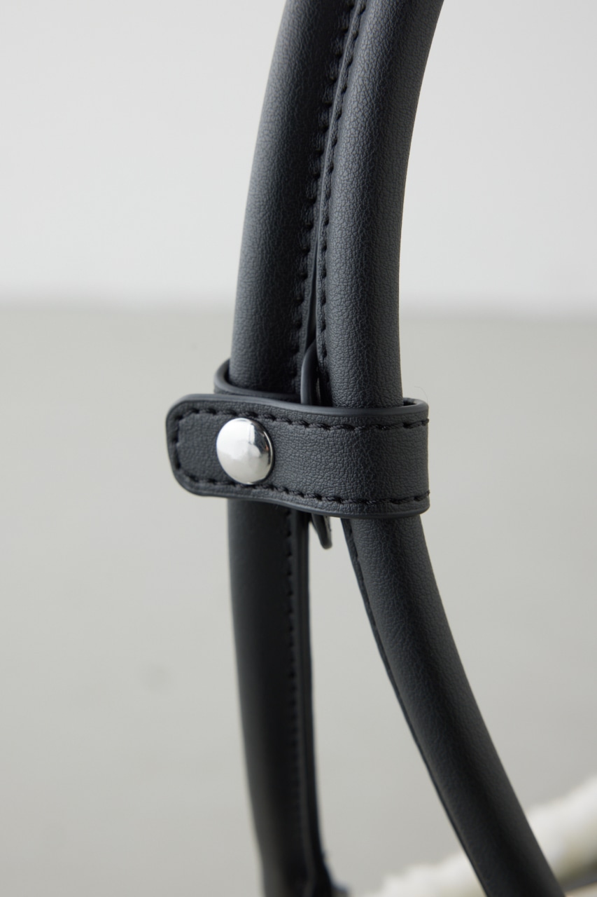 フェイクムートンスクエアトートバッグ 詳細画像