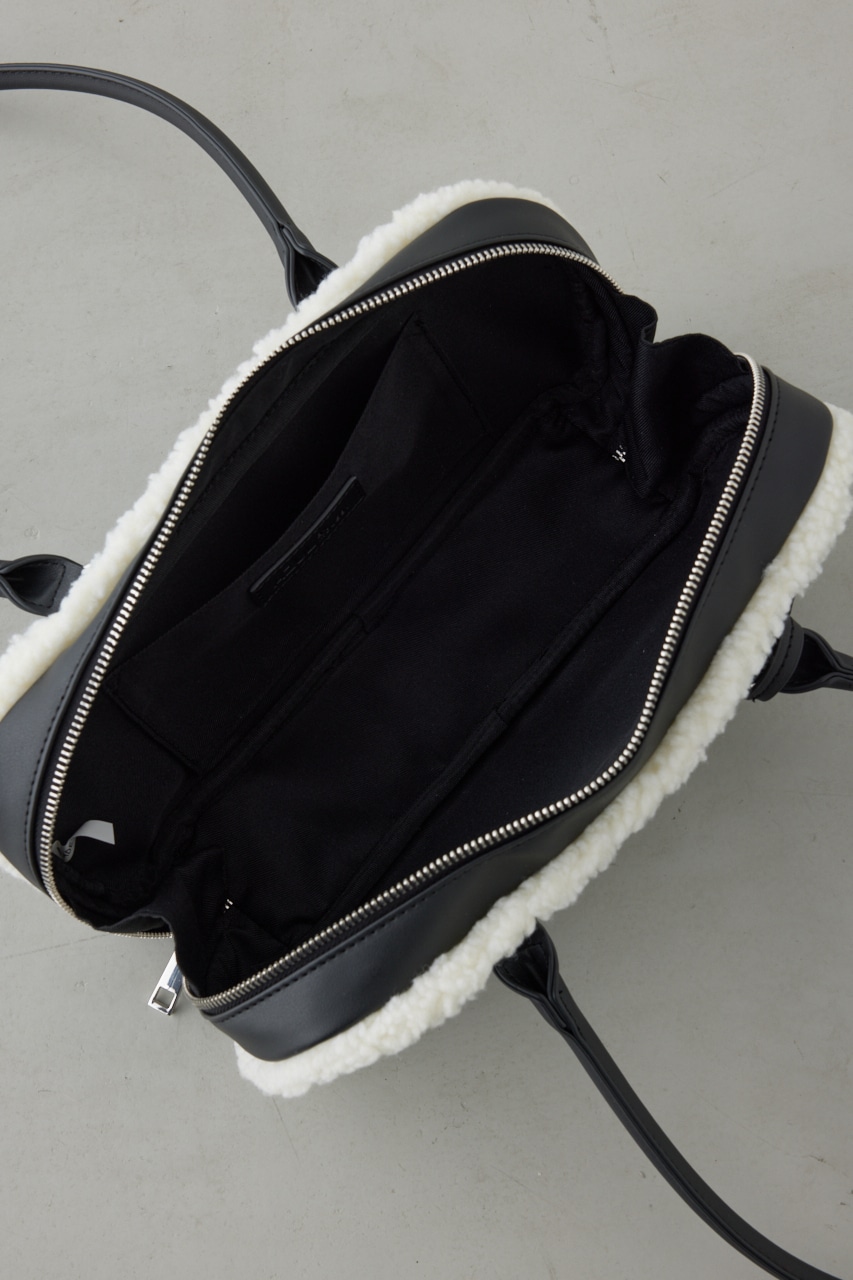 フェイクムートンスクエアトートバッグ 詳細画像