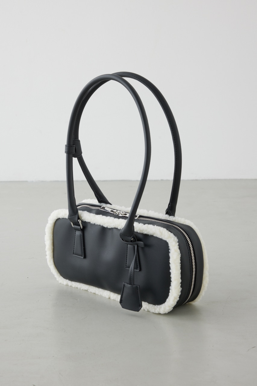 フェイクムートンスクエアトートバッグ 詳細画像