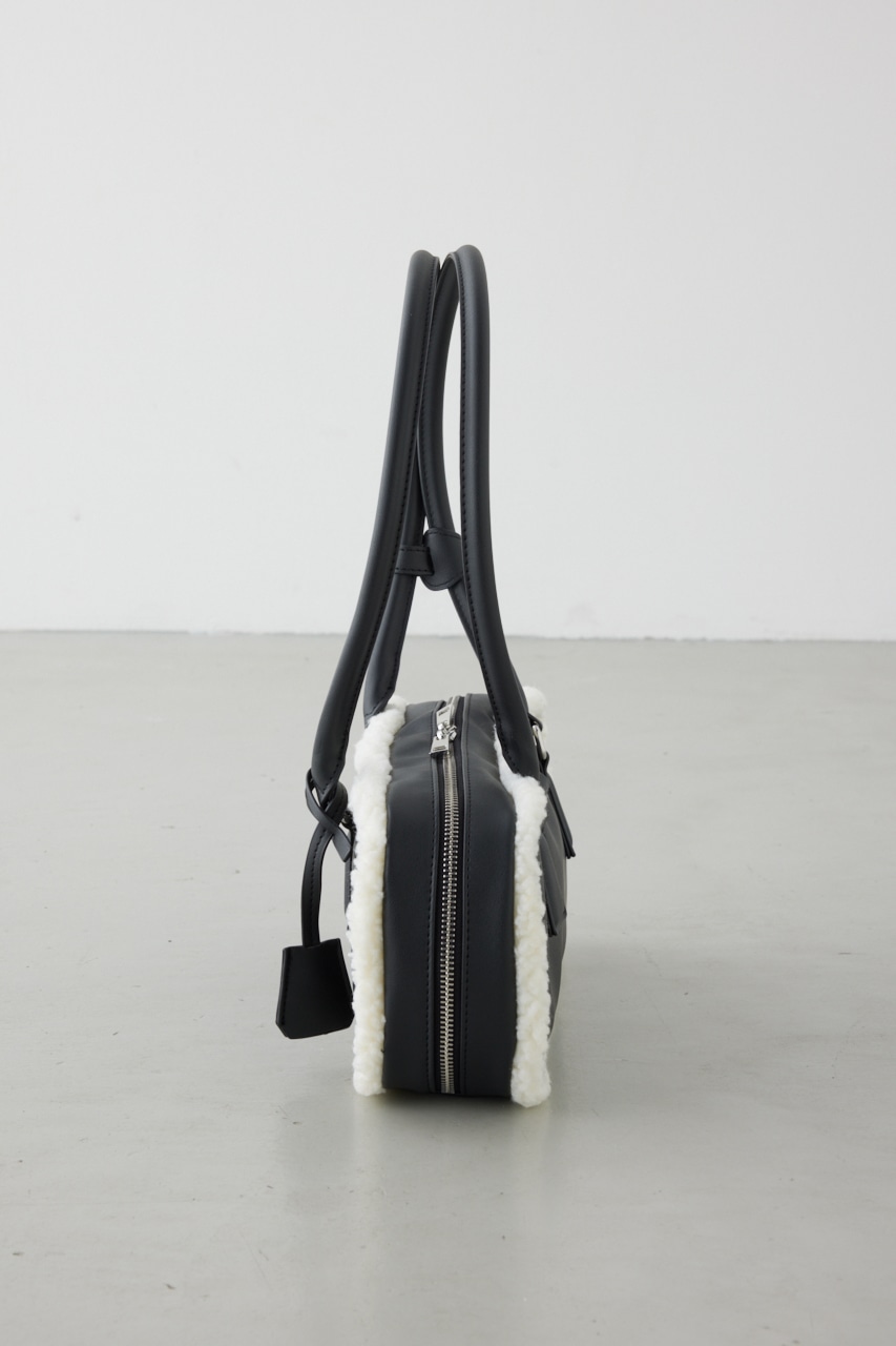 フェイクムートンスクエアトートバッグ 詳細画像