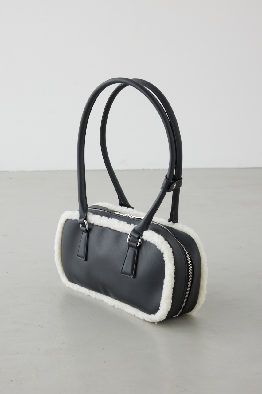 フェイクムートンスクエアトートバッグ 詳細画像